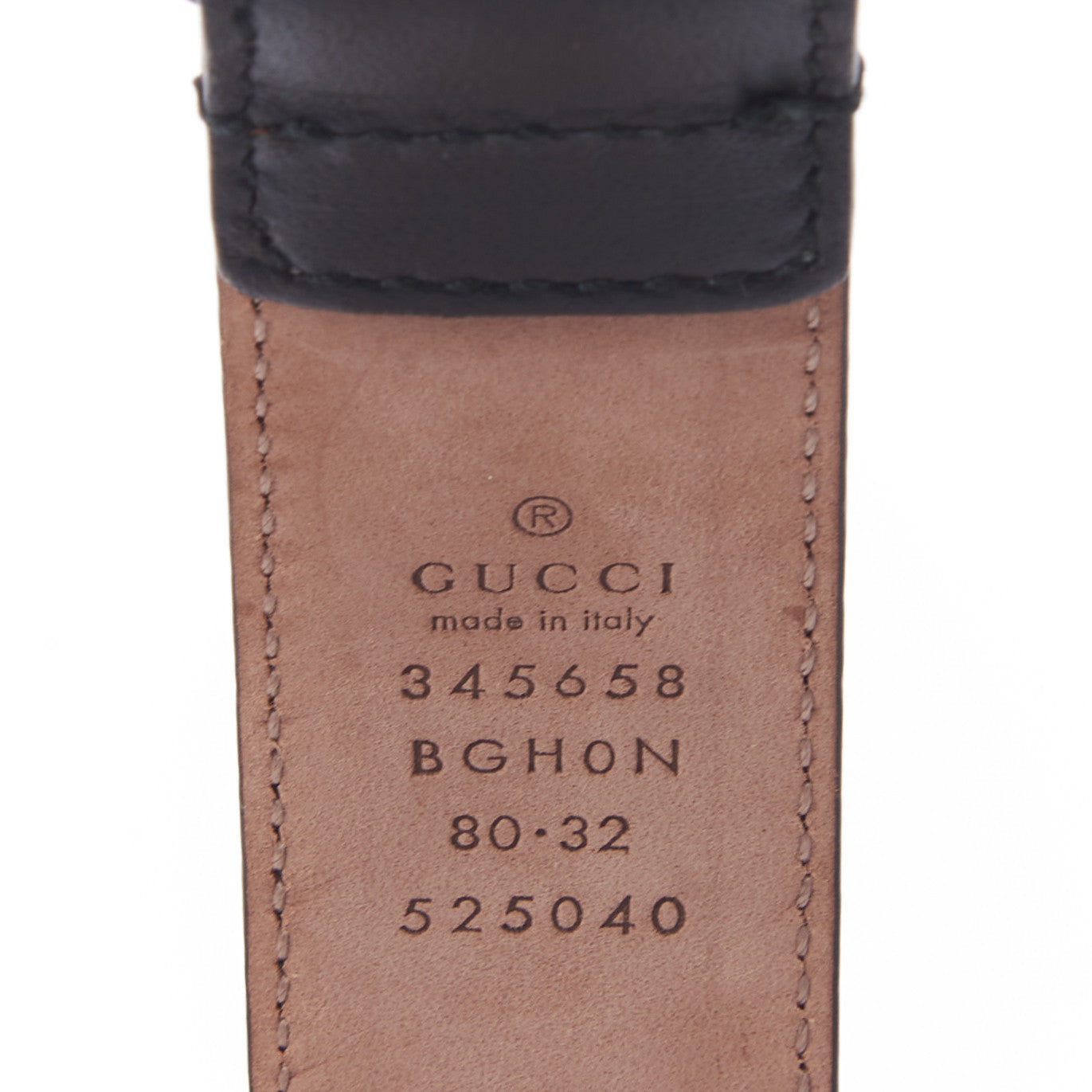 Gucci Calfskin Belt 80 32 Black 3 of 4