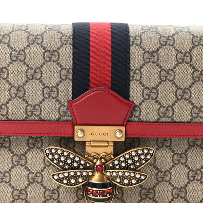 Gucci GG Supreme Monogram Medium Queen Margaret Shoulder Bag Red 8 of 10