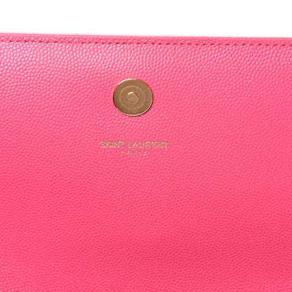 Saint Laurent Grain De Poudre Classic Monogram Cassandre Clutch Lipstick Fuchsia 7 of 7