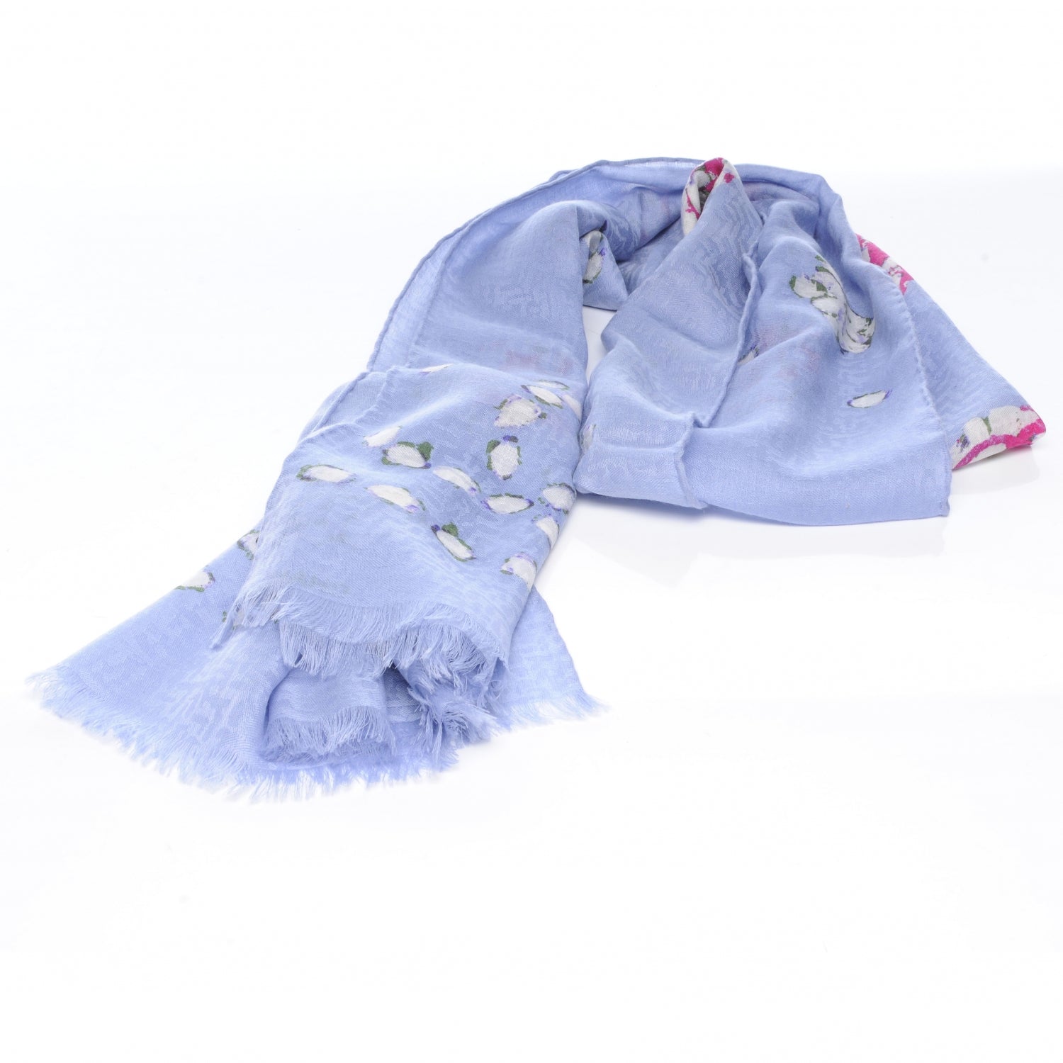Chanel Cashmere Silk Camellia Scarf Shawl 1 of 9