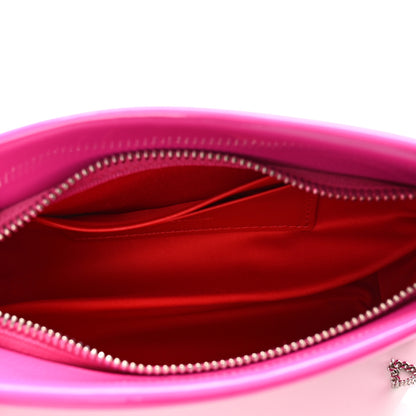 Christian Louboutin Patent Small Loubi Twist Zip Chain Clutch Bag Bolerose 5 of 9