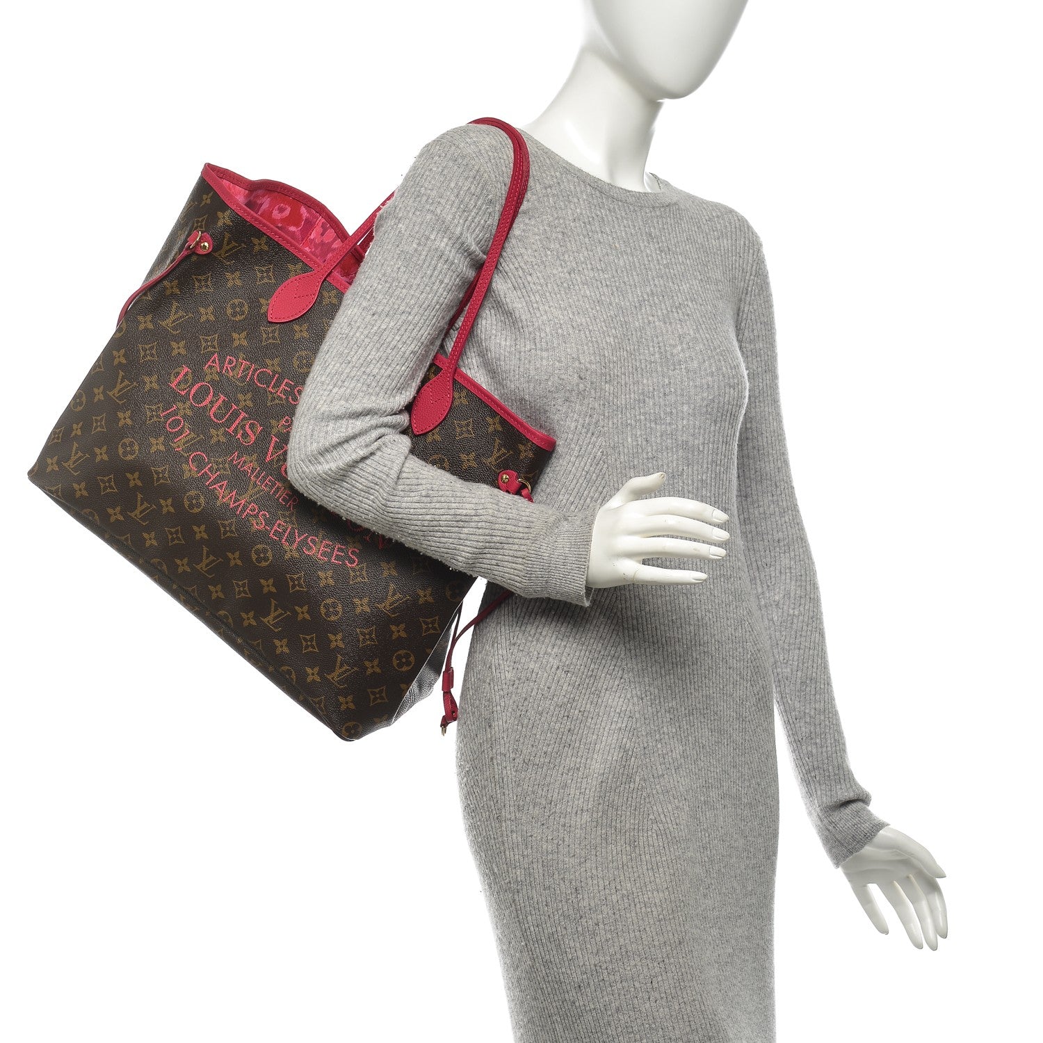 Louis Vuitton Monogram Articles de Voyage Ikat Neverfull GM Rose Indien 2 of 12