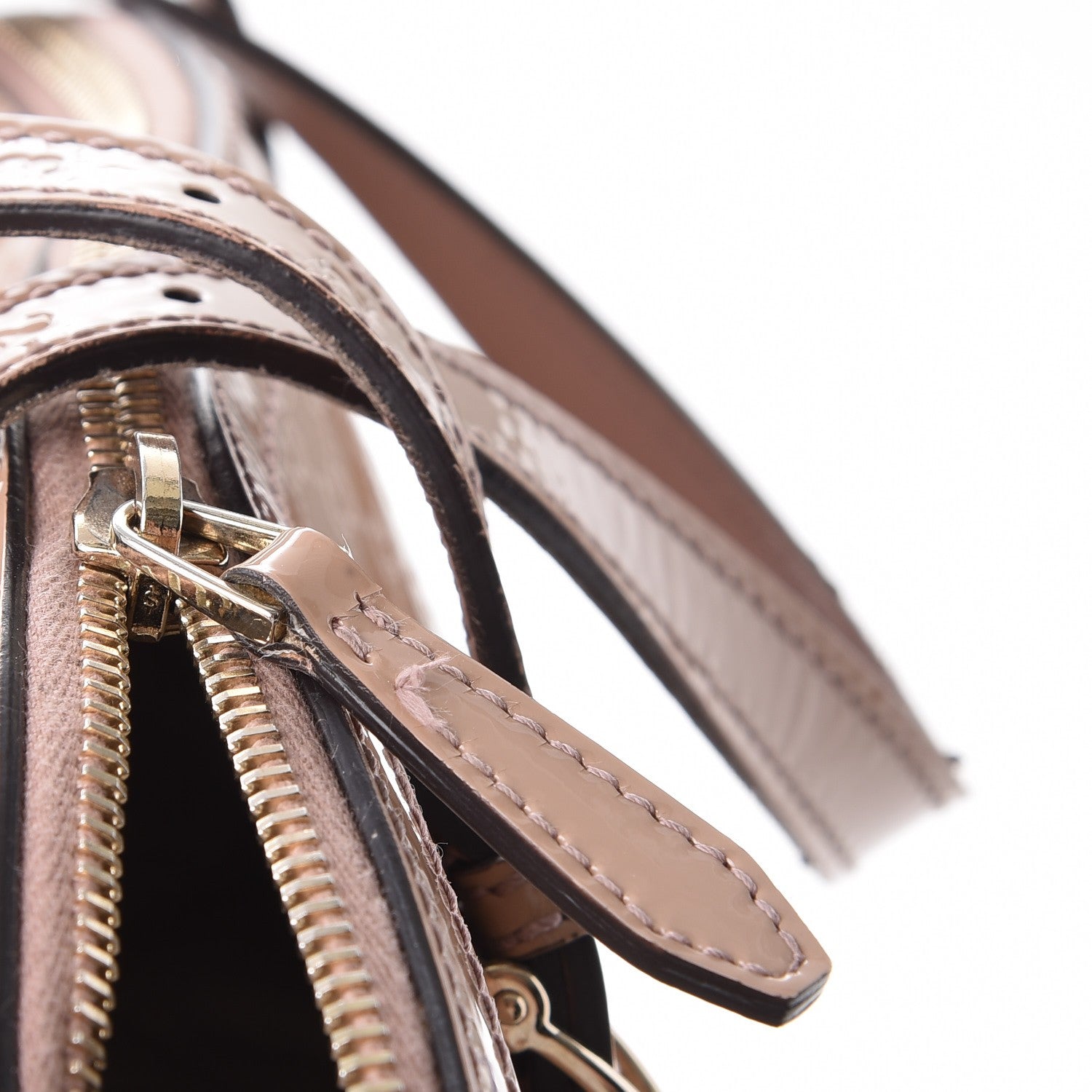 Gucci Patent Microguccissima Medium Nice Top Handle Dome Bag Dark Cipria 14 of 14