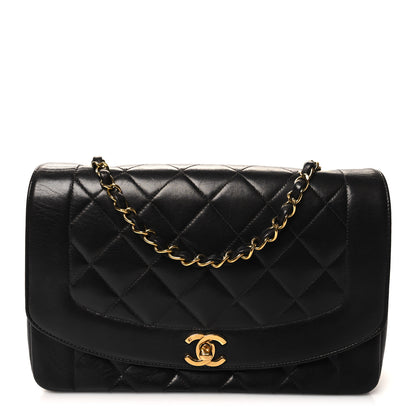 Chanel Lambskin Quilted Medium Single Flap Black 1 of 11