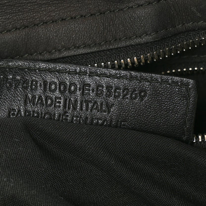 Balenciaga Ribbed Neoprene Classic Silver Hardware City Black 7 of 8