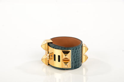 Hermes Shiny Alligator Collier de Chien CDC Bracelet S Colvert 8 of 8