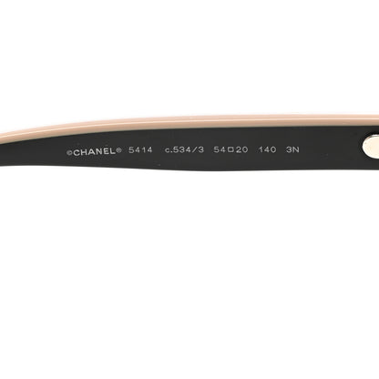 Chanel Acetate CC Butterfly Sunglasses 5414 Black Beige 5 of 8