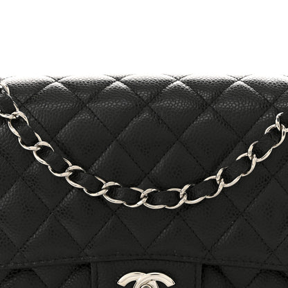 Chanel Caviar Quilted Medium Double Flap Black 8 of 11