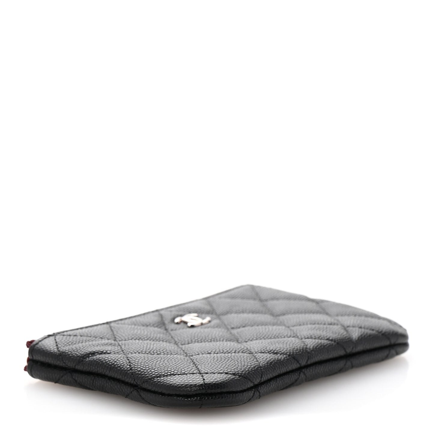 Caviar Quilted Small Pouch Black