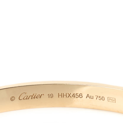 Cartier 18K Yellow Gold LOVE Cuff Bracelet 19 3 of 3