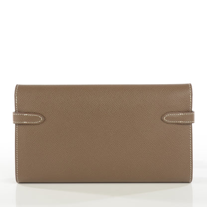 Hermes Epsom Kelly Longue Wallet Etoupe 5 of 14
