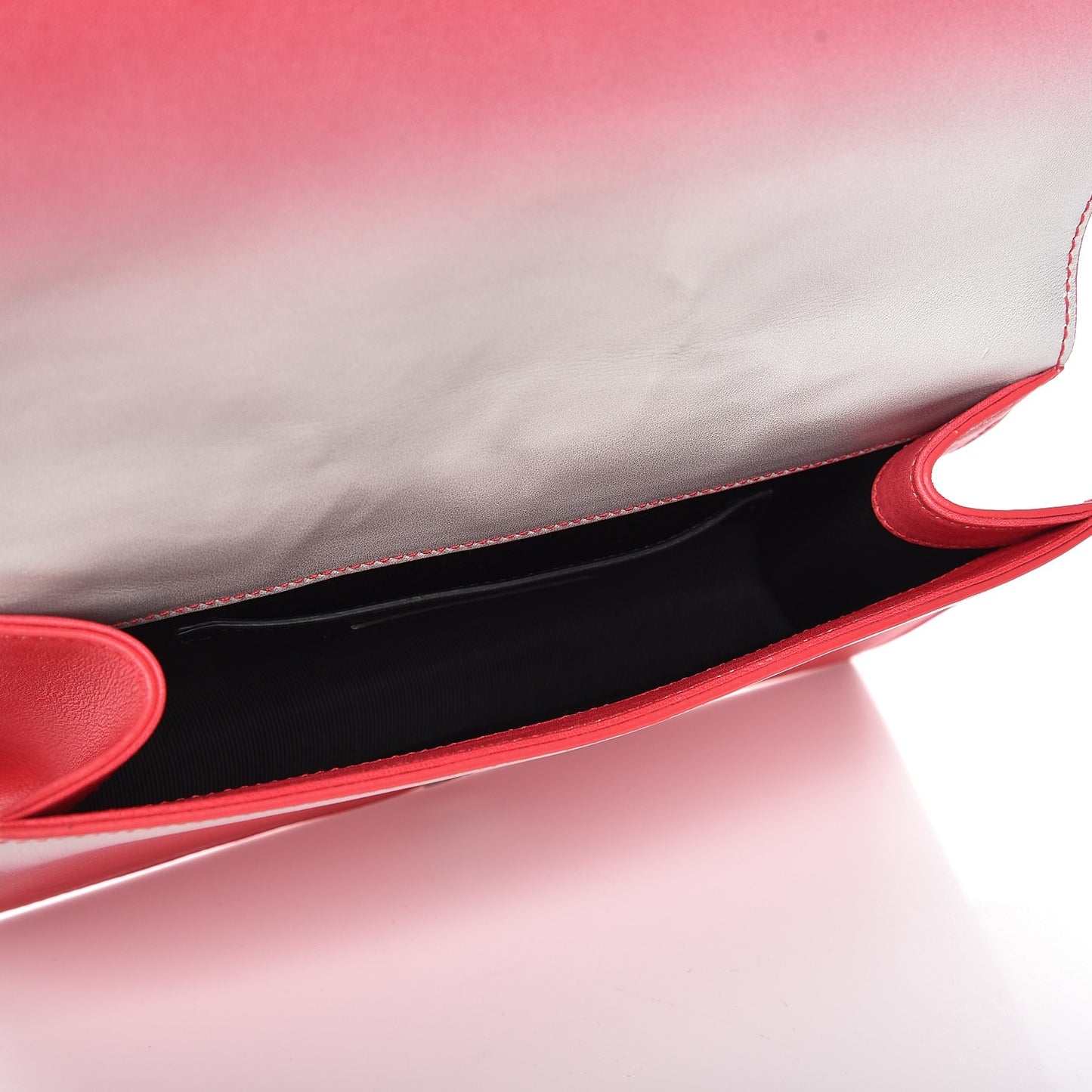 Soft Calfskin Degrade Small Monogram Clutch Red Flame