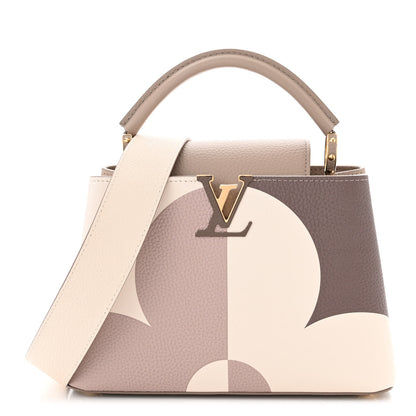 Louis Vuitton Taurillon Monogram Flower Capucines BB Galet Creme 1 of 10