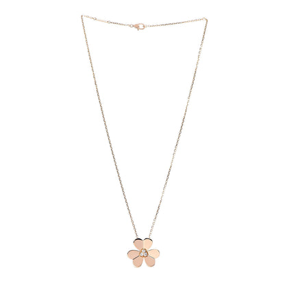 Van Cleef & Arpels 18K Yellow Gold Diamond Large Frivole Pendant Necklace 3 of 7