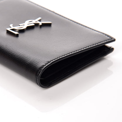 Saint Laurent Calfskin Fragments Flap Wallet Black 9 of 10