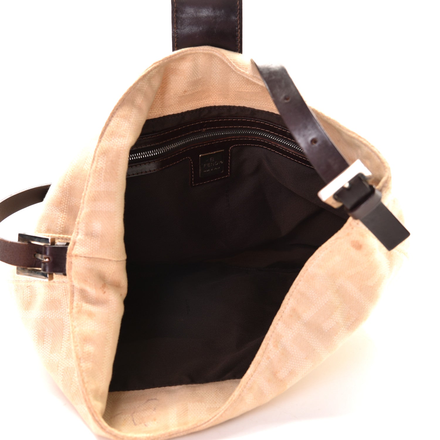 Fendi Zucca Shoulder Bag Beige 4 of 11