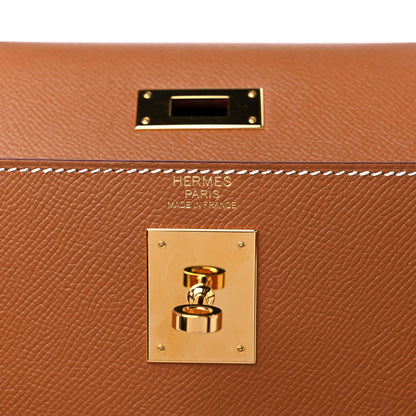 Hermes Epsom Kelly Sellier 32 Gold 6 of 14