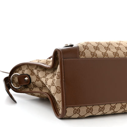 Balenciaga X GUCCI GG Monogram Azalea Calfskin Neo Classic Silver Hardware Medium City Beige Ebony Brown Sugar 10 of 11