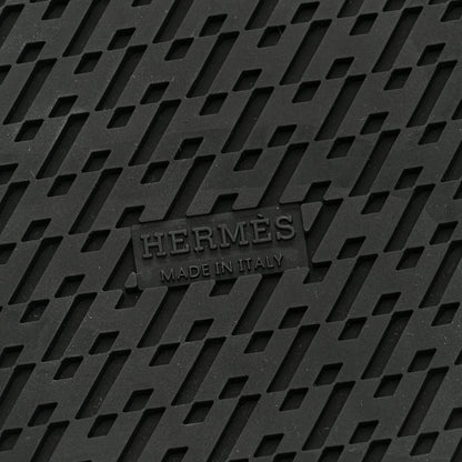 Hermes Suede Calfskin Go Mules 39.5 Black 6 of 7