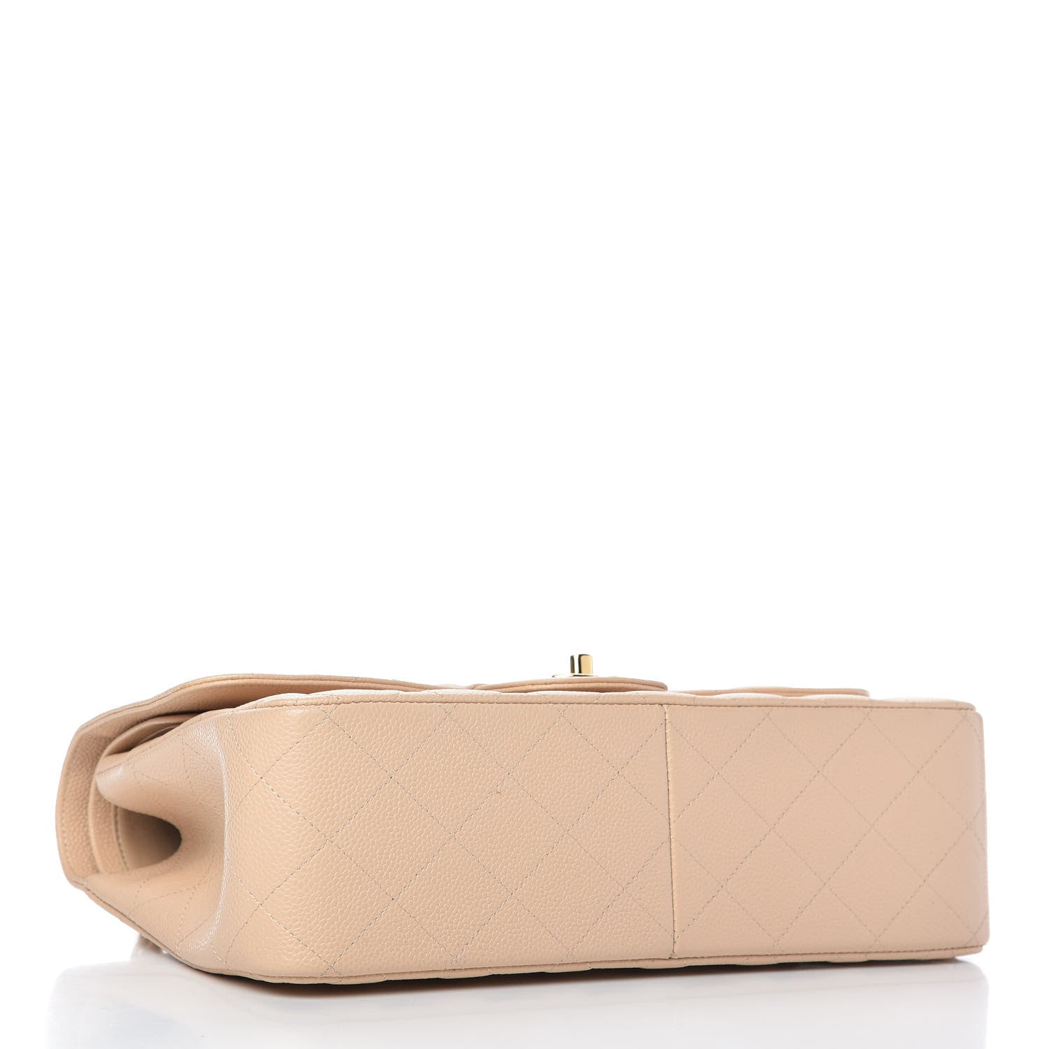 Chanel Caviar Quilted Jumbo Double Flap Beige Clair 4 of 11