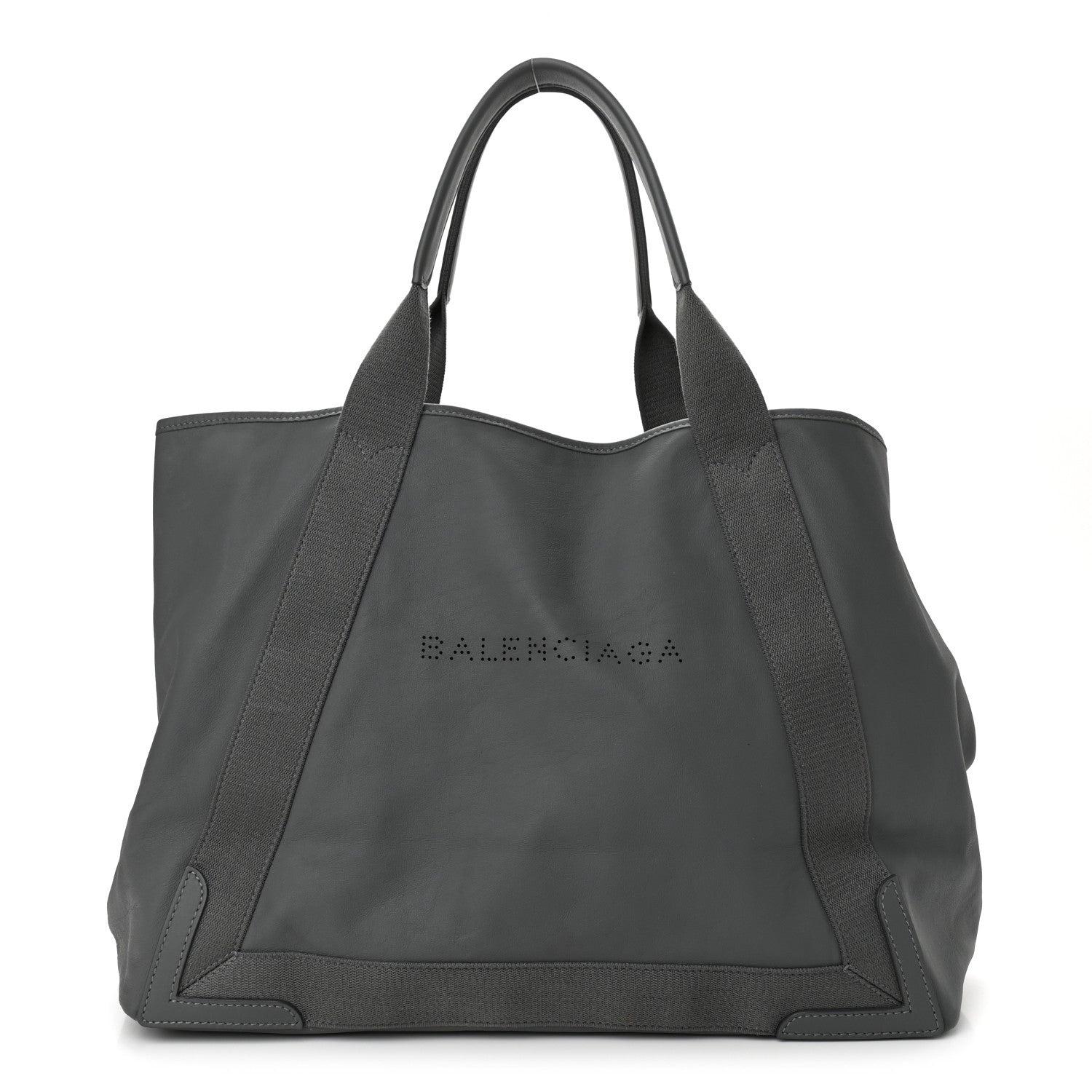 Balenciaga Calfskin Cabas M Shoulder Bag Gris Fossile 3 of 12