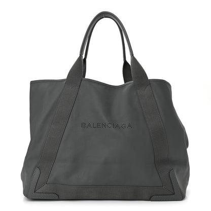 Balenciaga Calfskin Cabas M Shoulder Bag Gris Fossile 3 of 12