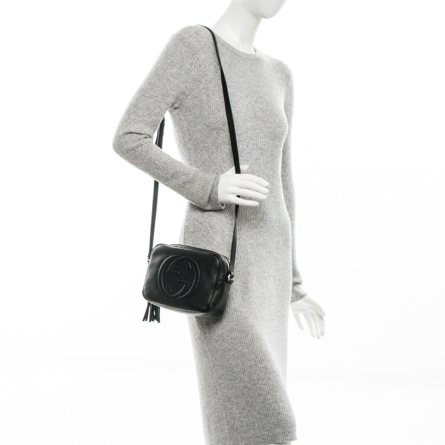 Gucci Pebbled Calfskin Small Soho Disco Bag Black 2 of 7