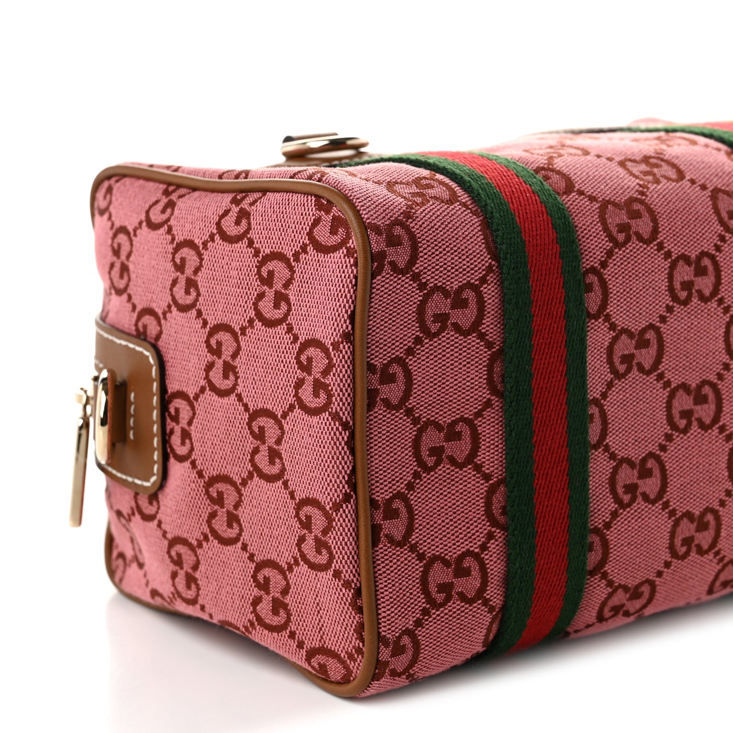 GG Supreme Web Mini GG Top Handle Bag Pink Beige