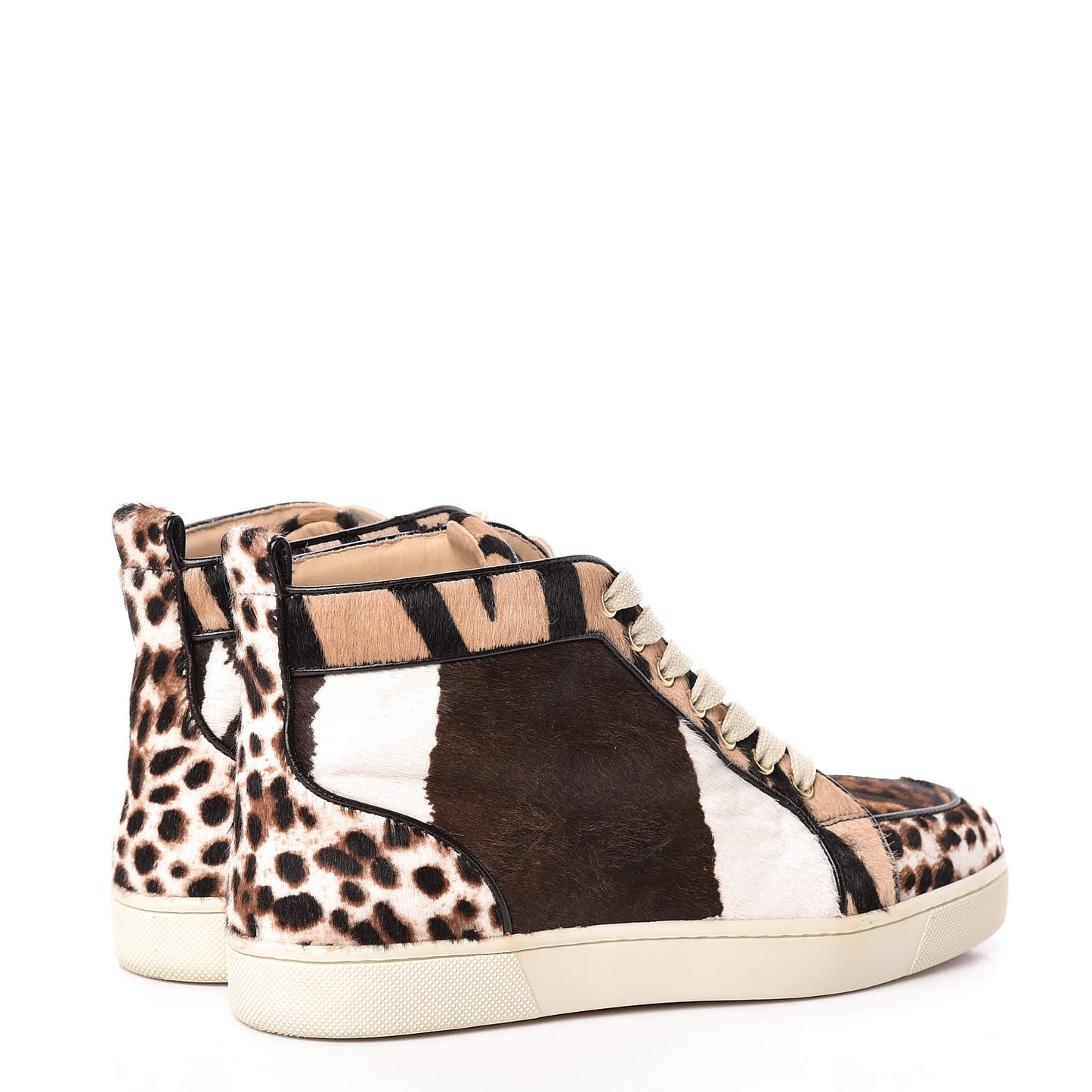 Calf Hair Animal Print Rantus Orlato Flat Sneakers 37.5 Multicolor