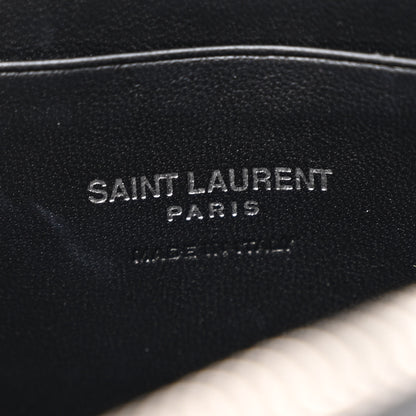 Saint Laurent Calfskin Matelasse Monogram Mini Lou Camera Bag Black 6 of 12