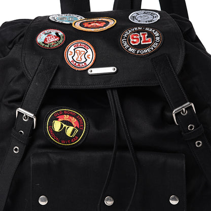 Saint Laurent Canvas Multi Patch Backpack Black 7 of 11