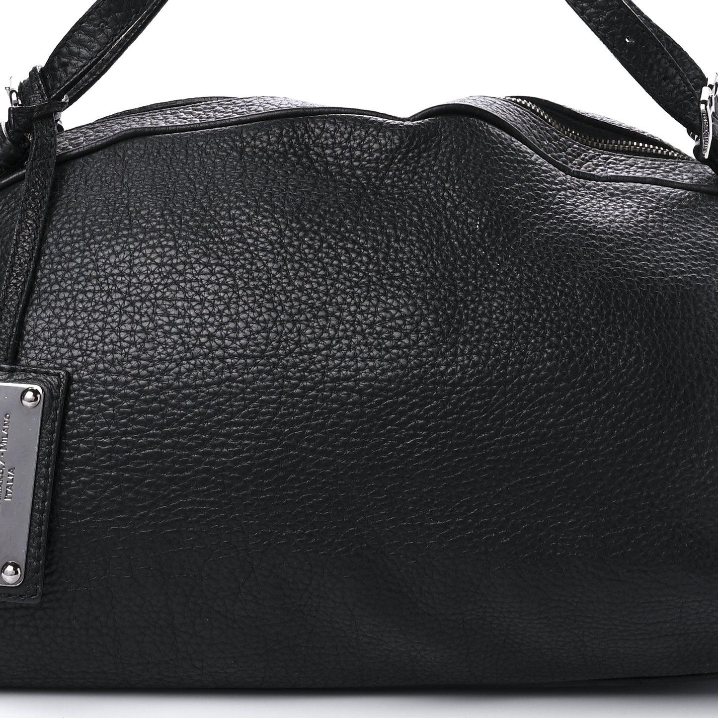 Grained Calfskin Miss Bunny Bag Black