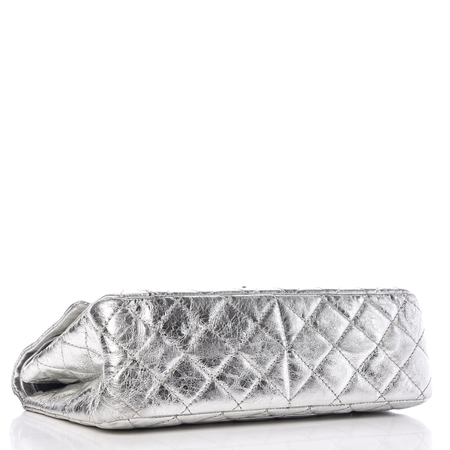 Metallic Aged Calfskin Quilted 2.55 Reissue 226 Flap Silver