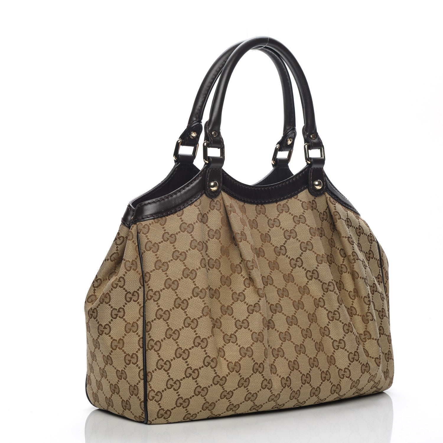 Gucci Monogram Medium Sukey Tote Dark Brown 3 of 7
