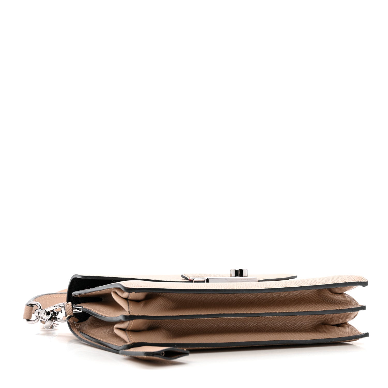 Prada Saffiano Lux Sound Shoulder Bag Cipria 4 of 15