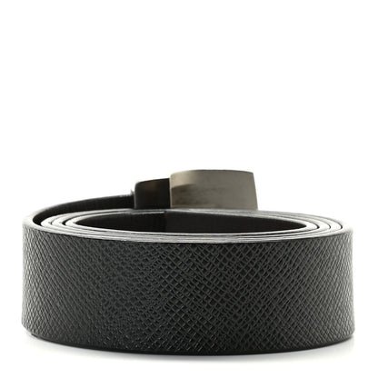 Louis Vuitton Taiga Mens Belt 85 Dark Grey 2 of 4