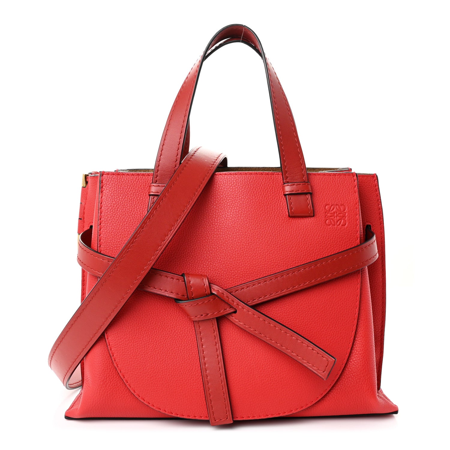 Loewe Calfskin Small Gate Tote Scarlet Red 1 of 10