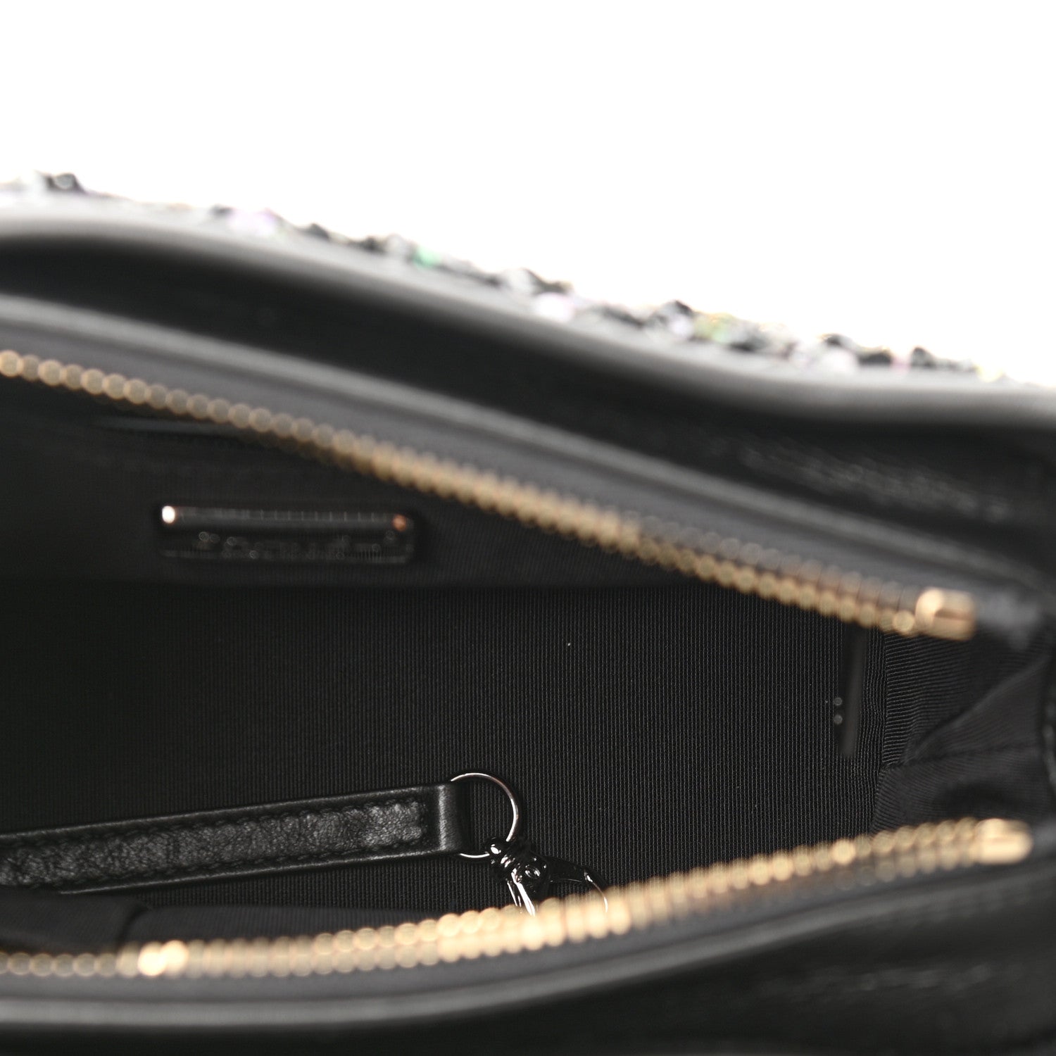 Chanel Sequin Calfskin Small Gabrielle Hobo Black 5 of 10