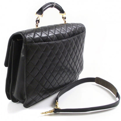 Chanel Vintage Lambskin Briefcase Laptop Bag 3 of 12