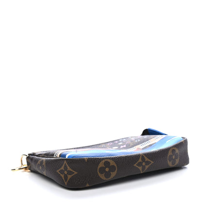Louis Vuitton Monogram 2019 Christmas Animation Mini Venice Pochette Accessories Blue 5 of 10