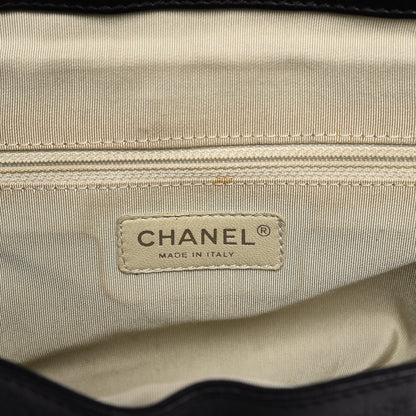 Chanel Washed Lambskin Quilted Large Chain Around Messenger Black 6 of 10