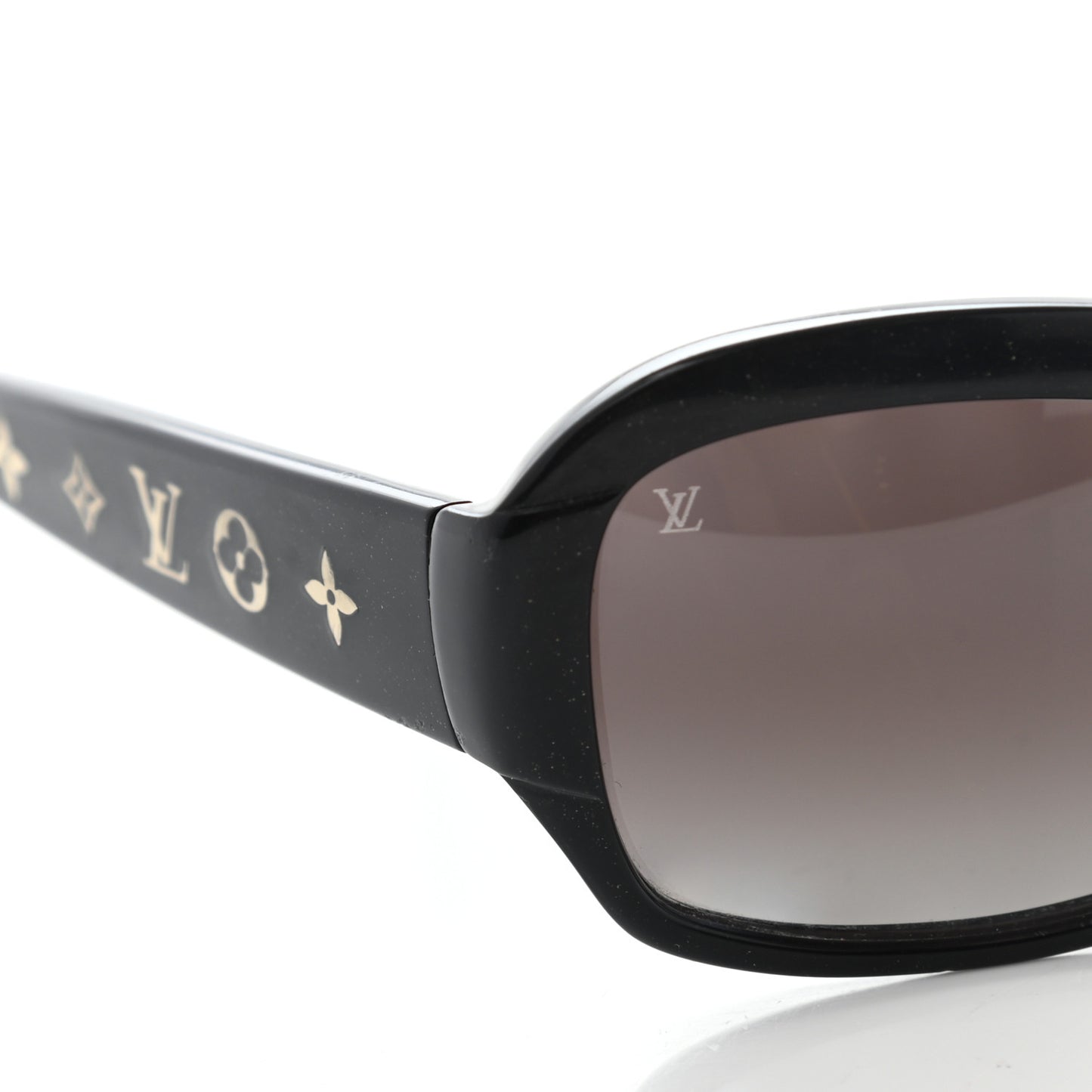 Acetate Obsession Round Sunglasses Z0311W Black Glitter