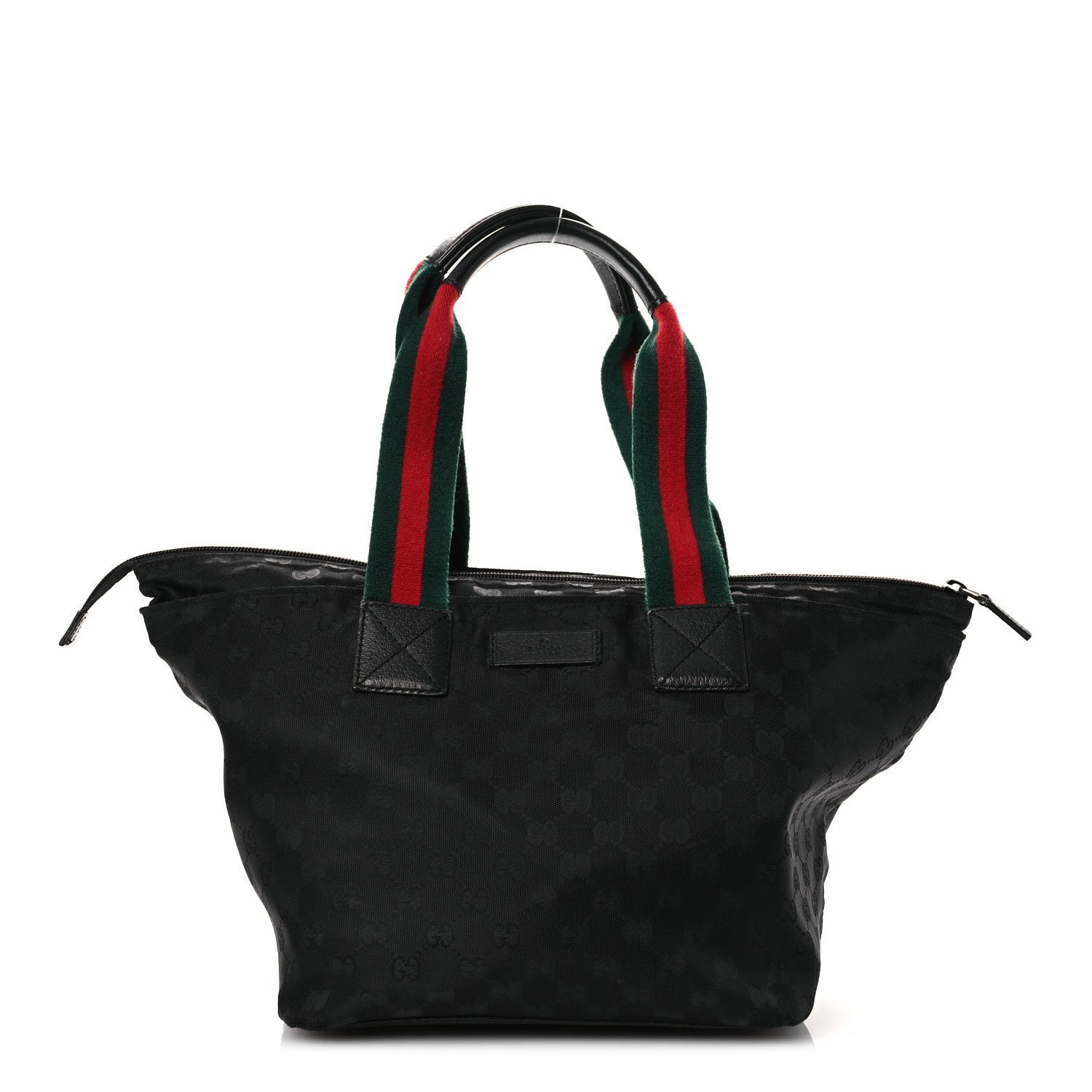 Gucci GG Monogram Medium Web Handle Bucket Tote Black 1 of 13