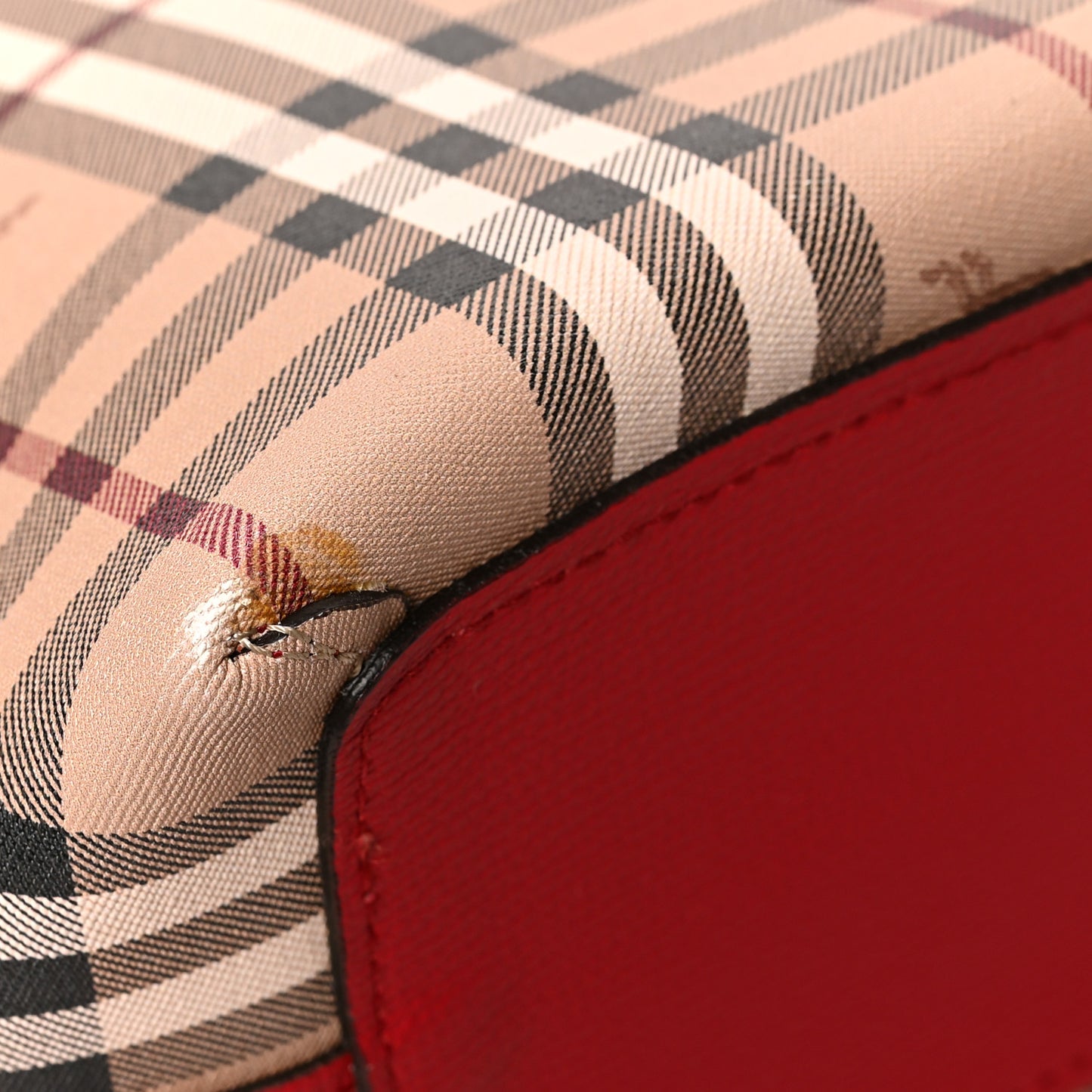 Haymarket Check Medium Reversible Tote Red