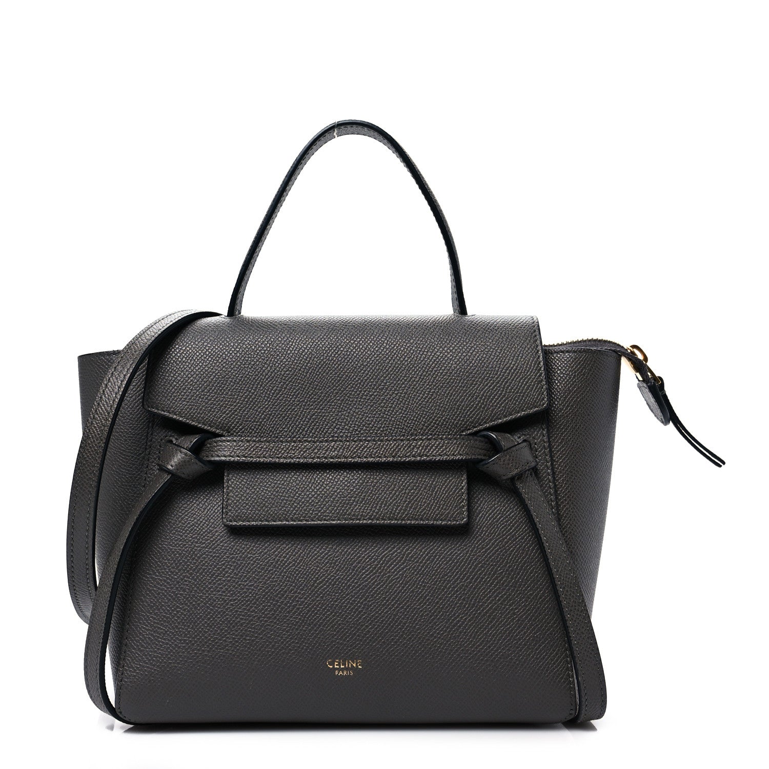 Celine Grained Calfskin Nano Belt Bag Grey 1 of 6