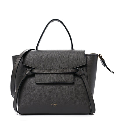 Celine Grained Calfskin Nano Belt Bag Grey 1 of 6