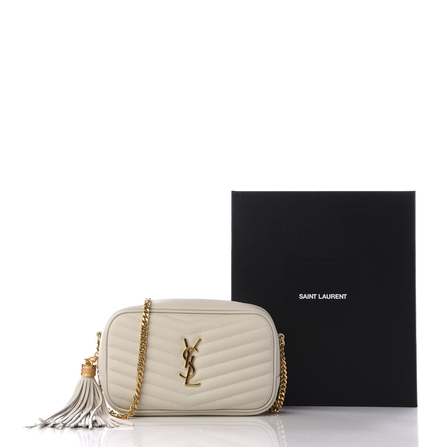 Grain De Poudre Matelasse Monogram Mini Lou Camera Bag Crema Soft