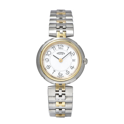 Hermes Stainless Steel 25mm Profile Quartz Watch Gold 1 of 7