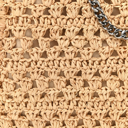 Stella McCartney Raffia Mini Falabella Fold Over Tote Natural 7 of 9