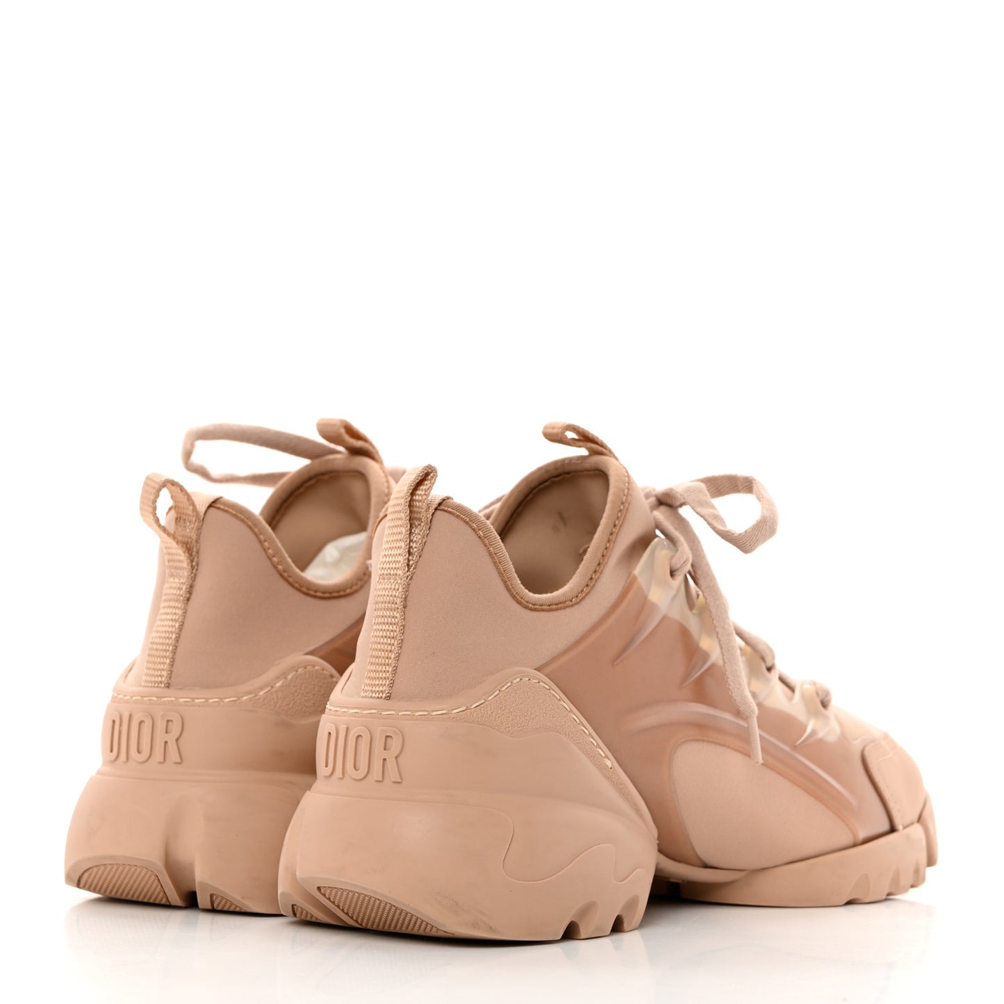 Neoprene Rubber Womens D-Connect Sneakers 36.5 Nude